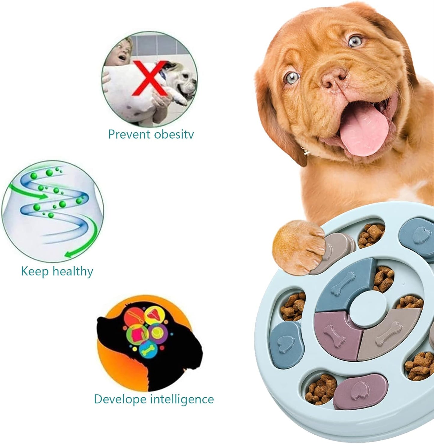 IQ Training Puzzle for Dogs-Mental Enrichment & Treat Dispenser